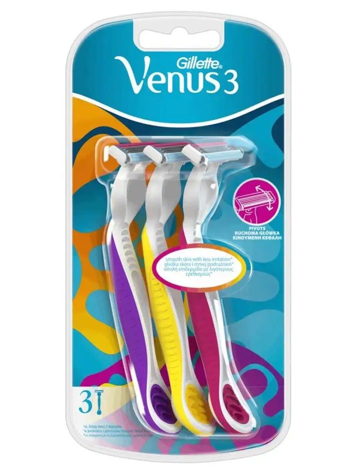 Gillette Simply Venus 3 Plus Disposable Razor 3's