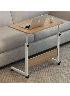 Arabest 360° Rotating Sofa Bed Side Table, Mobile End Table With Storage Shelves, Movable Laptop Table With Sturdy Metal Frame, Couch Side Table Snack Table For Home Office  - Image 1