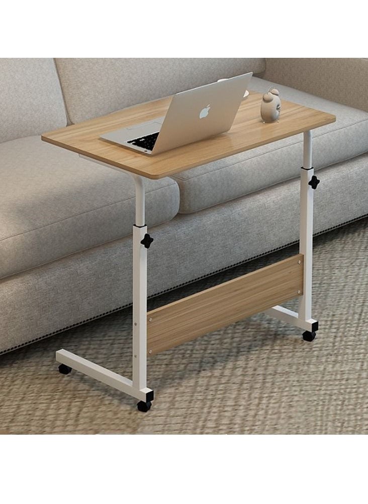 Arabest 360° Rotating Sofa Bed Side Table, Mobile End Table With Storage Shelves, Movable Laptop Table With Sturdy Metal Frame, Couch Side Table Snack Table For Home Office  - Image 1
