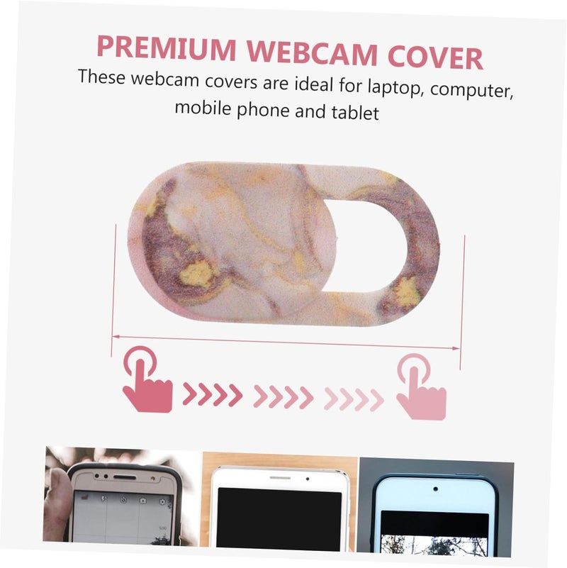 Lurrose 6pcs Webcam Cover Stickers Ultra-Thin Privacy Protectors for Phone Tablet and Laptops Easy Install Durable Material Decorative and Functional Camera Shields - Image 3