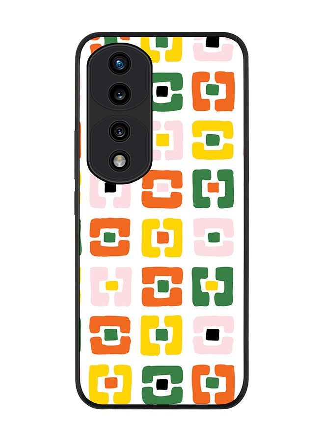 Stylizedd Rugged Black edge case for Honor 70 Pro Slim fit Soft Case Flexible Rubber Edges Anti Drop TPU Gel Thin Cover - Bracket Dot - Image 1