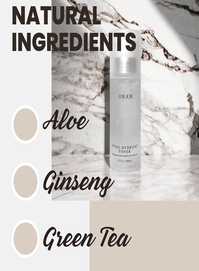 LuxeJoie Vital Hydrant Facial Toner Lavender Revitalizing Skin Gentle Facial Astringent - Image 4