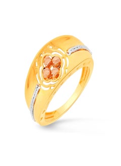 Malabar Gold and Diamonds 22 Carat 916 Purity Three Tone Gold Ring RG1187055T16 For Women  - Image 1