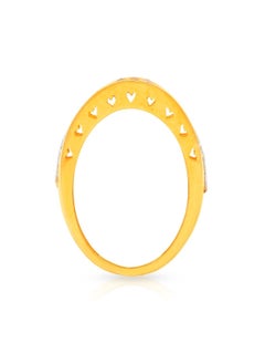 Malabar Gold and Diamonds 22 Carat 916 Purity Three Tone Gold Ring RG1187055T16 For Women  - Image 3