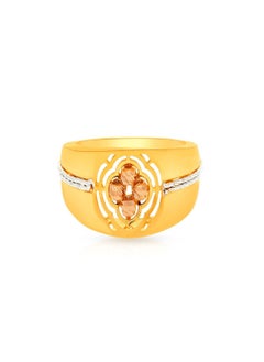 Malabar Gold and Diamonds 22 Carat 916 Purity Three Tone Gold Ring RG1187055T16 For Women  - Image 2