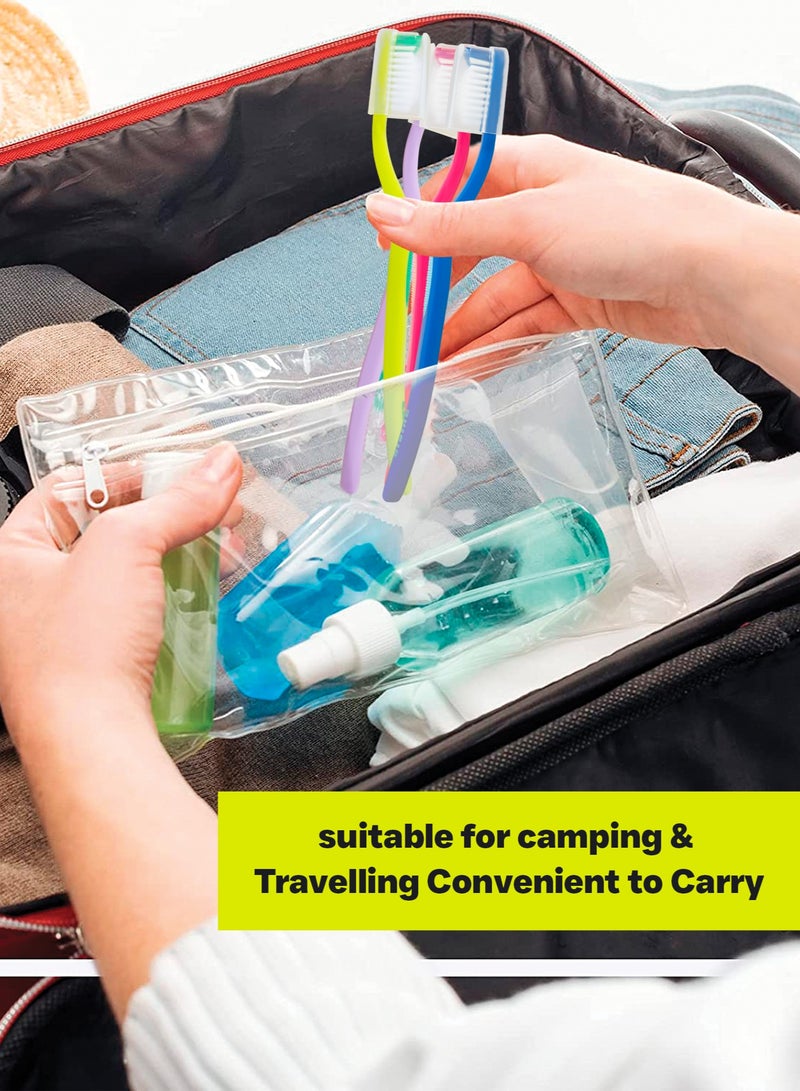 Shield Care فرشاة أسنان شيلد كير رايتو برقبة طويلة (رعاية عائلية - شعيرات متوسطة)، 4 ألوان - 12 قطعة (عبوة من 1) - Image 4