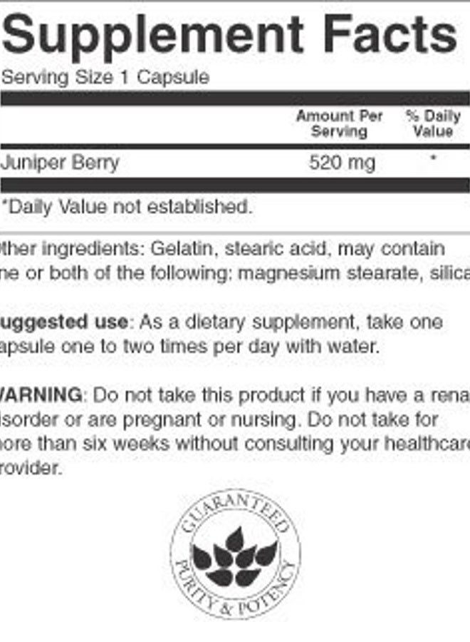 SWANSON Juniper Berries Digestive Immune System Health Fiber Herbal Supplement 520 mg 100 Capsules (Caps) - Image 3