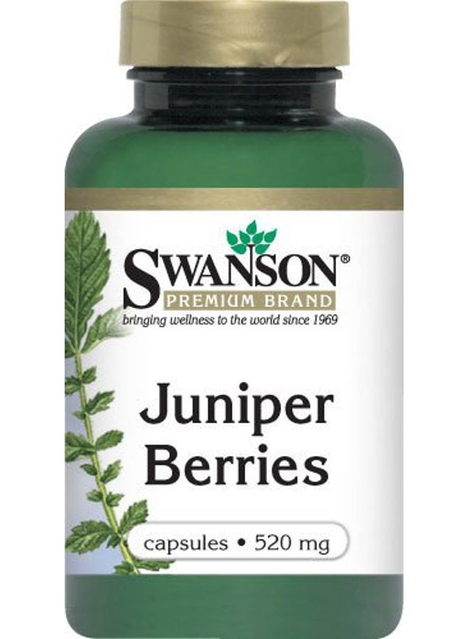 SWANSON Juniper Berries Digestive Immune System Health Fiber Herbal Supplement 520 mg 100 Capsules (Caps) - Image 2