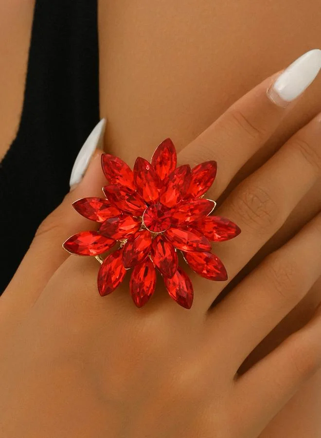 تايك تو خاتم مزين بشكل زهرة