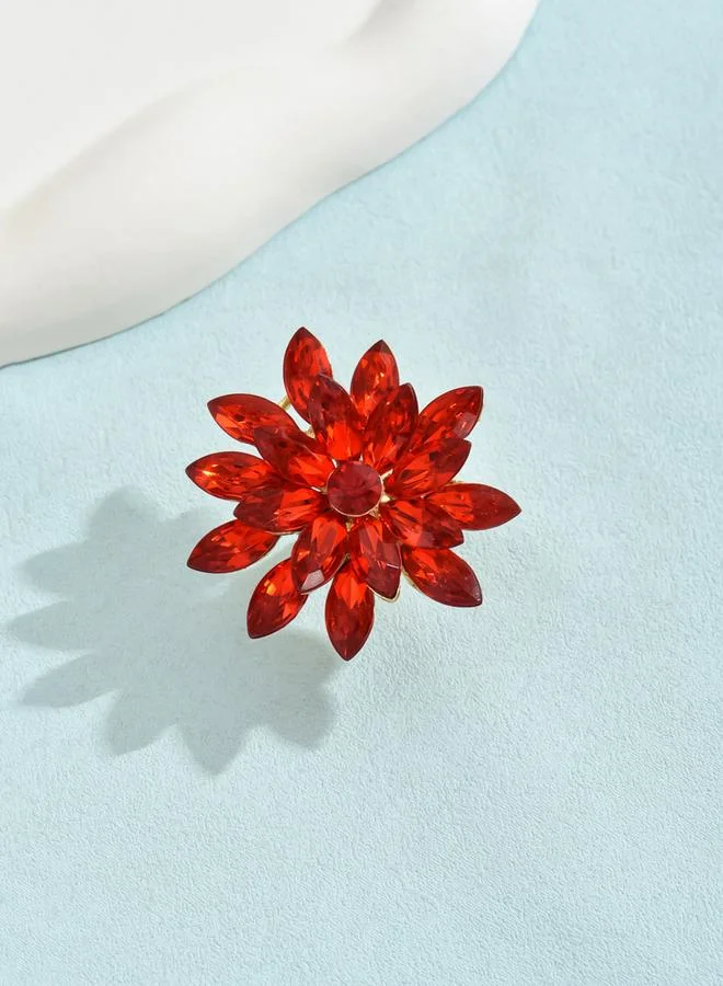 تايك تو خاتم مزين بشكل زهرة