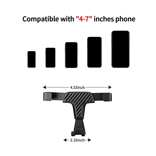 JHO Car Phone Holder Air Vent Mount with One Button Release Clamp, Rotatable Phone Mount Compatible for Ford F150 Raptor 2015-2020 2019 18 17 16 Accessories - Image 4