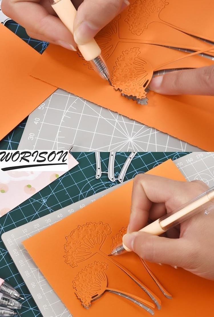 Worison 2pc Craft Pen Cutter, Portable Paper Cutting Tool For Carving, Scrapbooking, Card Making etc - Image 3