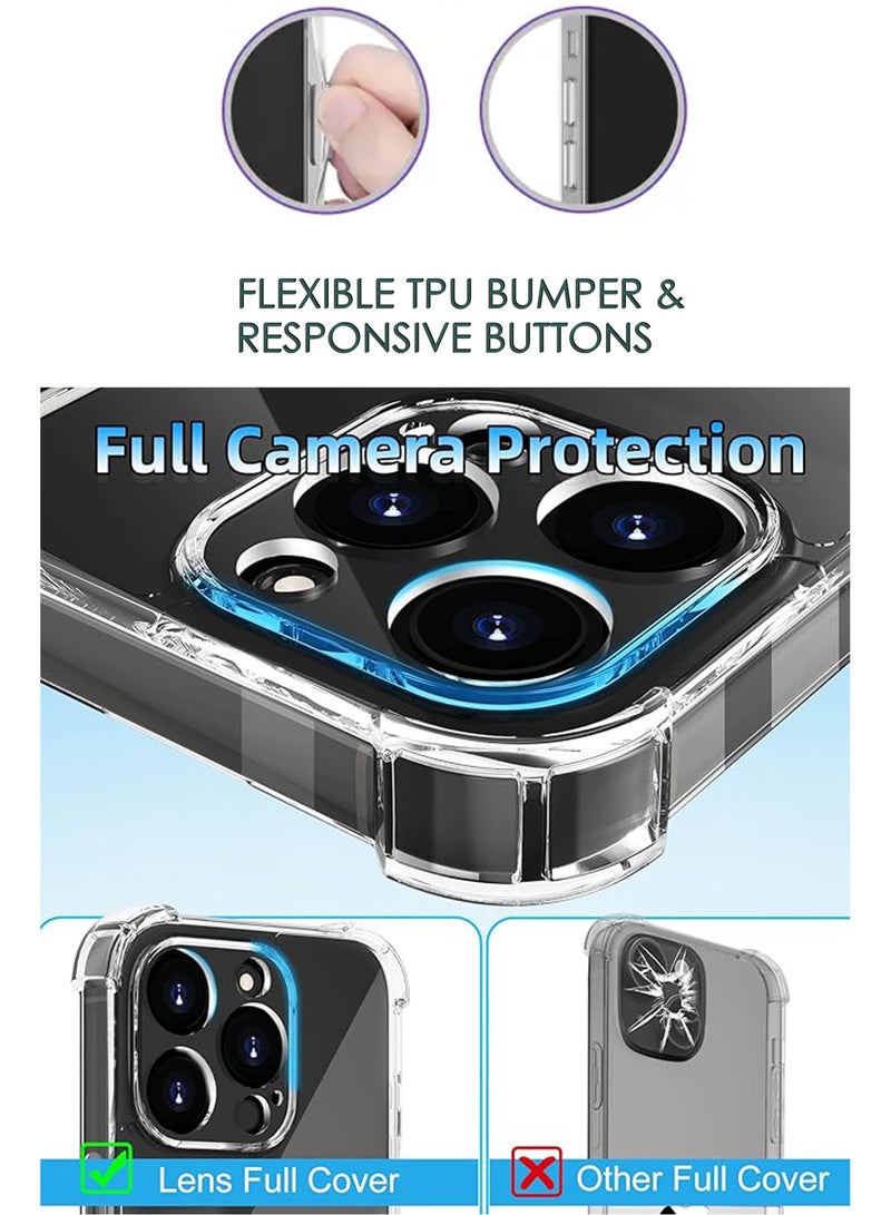 NAFCO For iPhone 16 Pro - Ultra Clear Transparent Silicone Drop-Proof Clear Flexible Protective Phone Cover - Transparent - Image 3