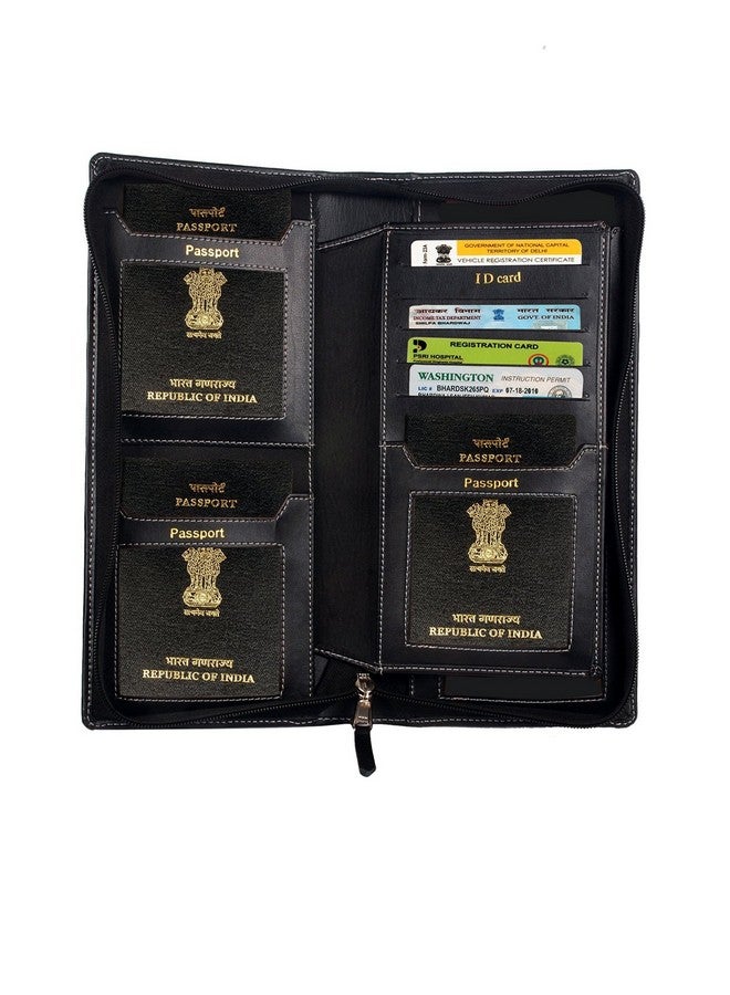 Sukeshcraft Family Black Passport Wallet - Image 2