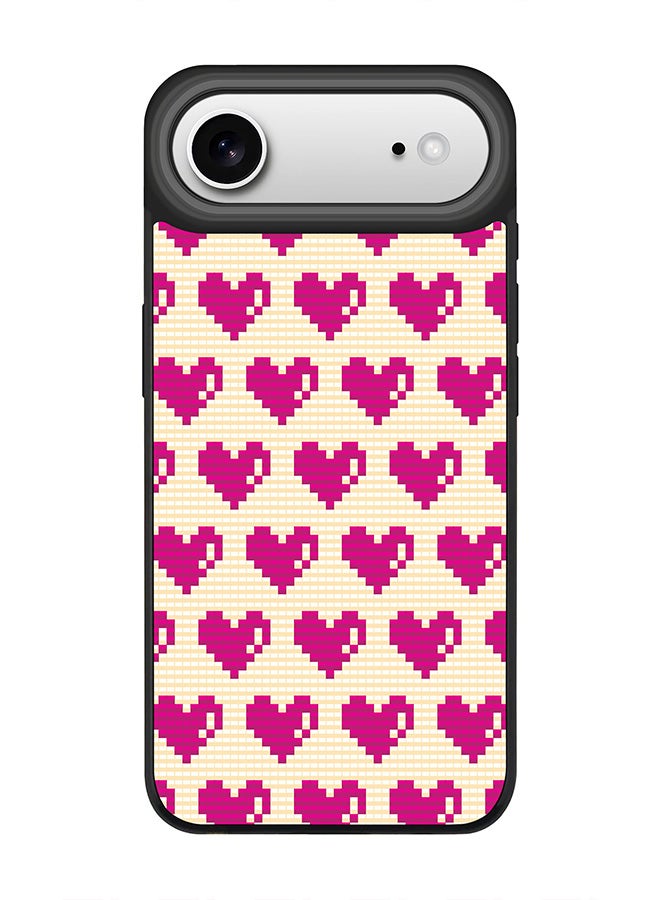Stylizedd iPhone Air Case, [Compatible with MagSafe] Slim Magnetic cover Phone Case iPhone Air -Pixel Hearts - Image 1
