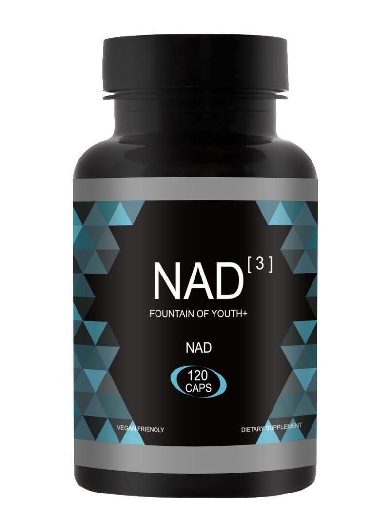 NAD HPN Supplements NAD Booster Value Size 2 Month Supply Clinically Proven Independently Tested Metabolic Repair 312 mg per Serving 120 Capsules - Image 1