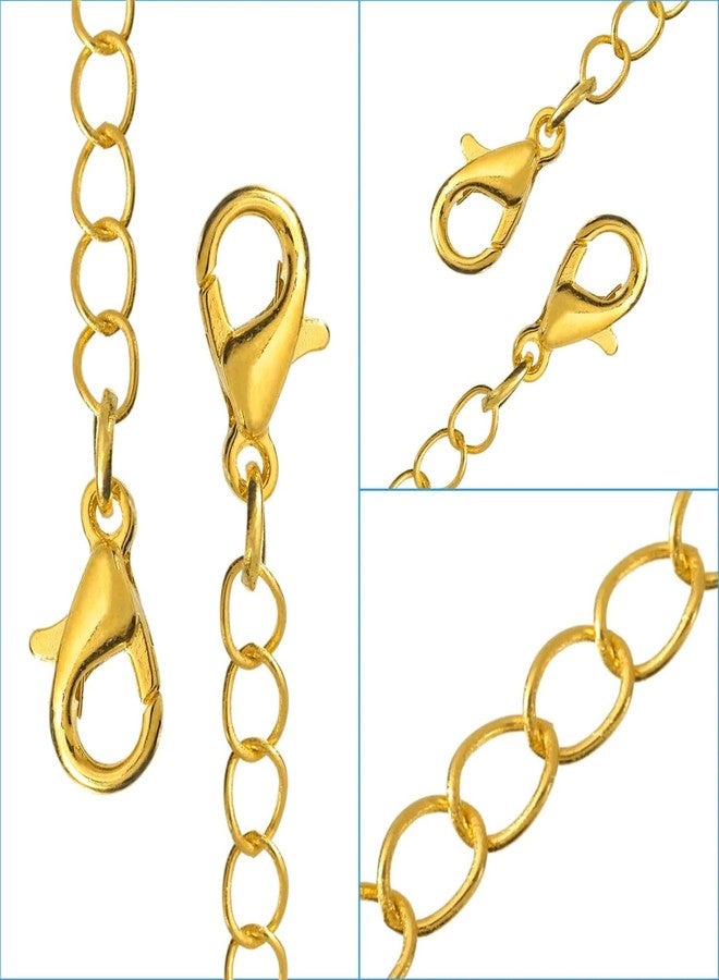 Bront Pack of 6 | Hanging Tree Jewelry Chain Extender | Gold Adjustable Extension for Necklace, Bracelet, Anklet | Multi Size Set Jewelry Repair Layering Women (2",3",5",6") (Pack-6) - Image 3