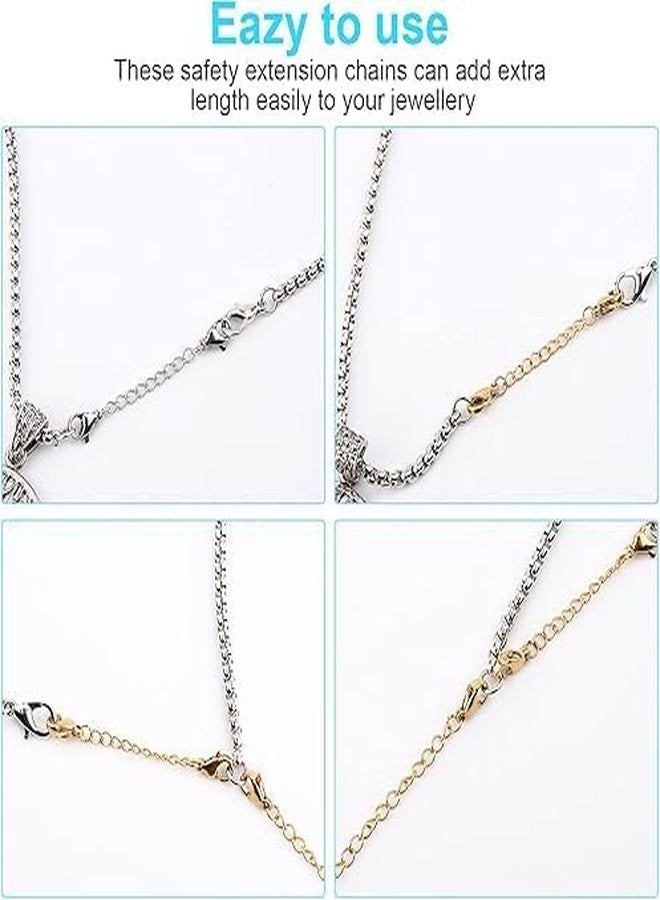 Bront Pack of 6 | Hanging Tree Jewelry Chain Extender | Gold Adjustable Extension for Necklace, Bracelet, Anklet | Multi Size Set Jewelry Repair Layering Women (2",3",5",6") (Pack-6) - Image 4