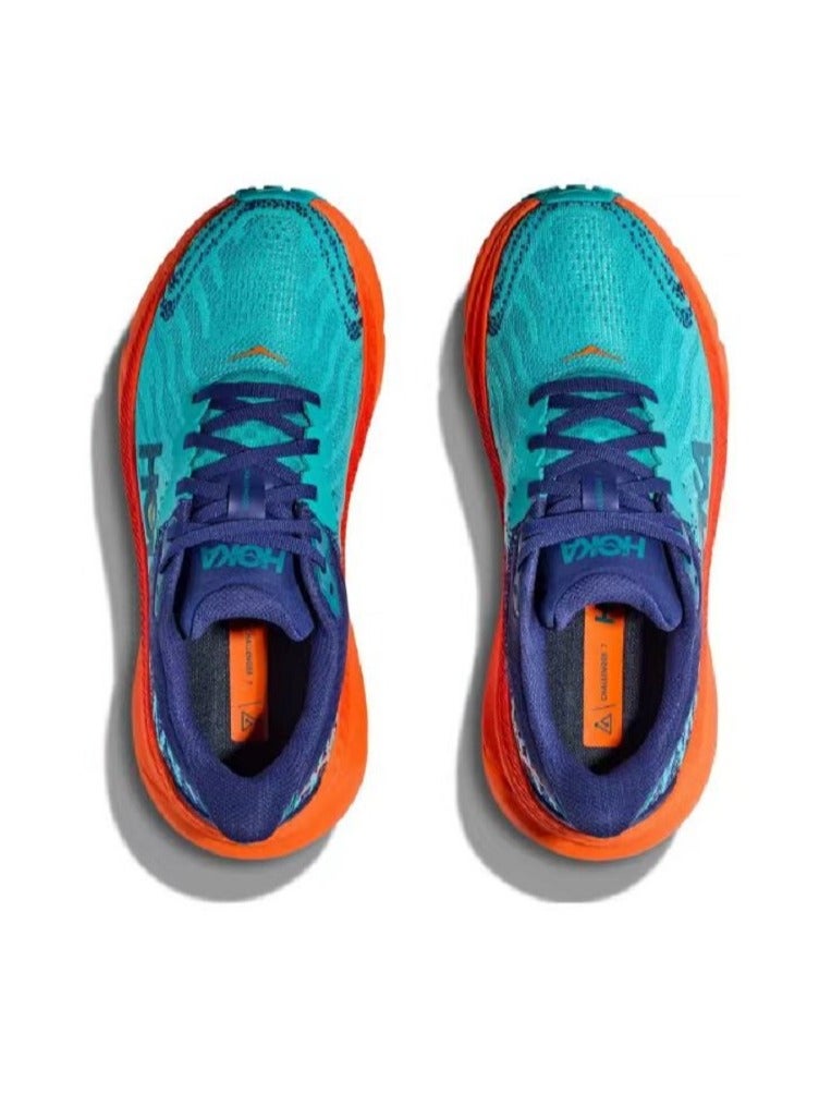 هوكا ون ون حذاء هوكا تشالنجر ATR 7 للجري في الهواء الطلق باللونين الفيروزي/البرتقالي - Image 3