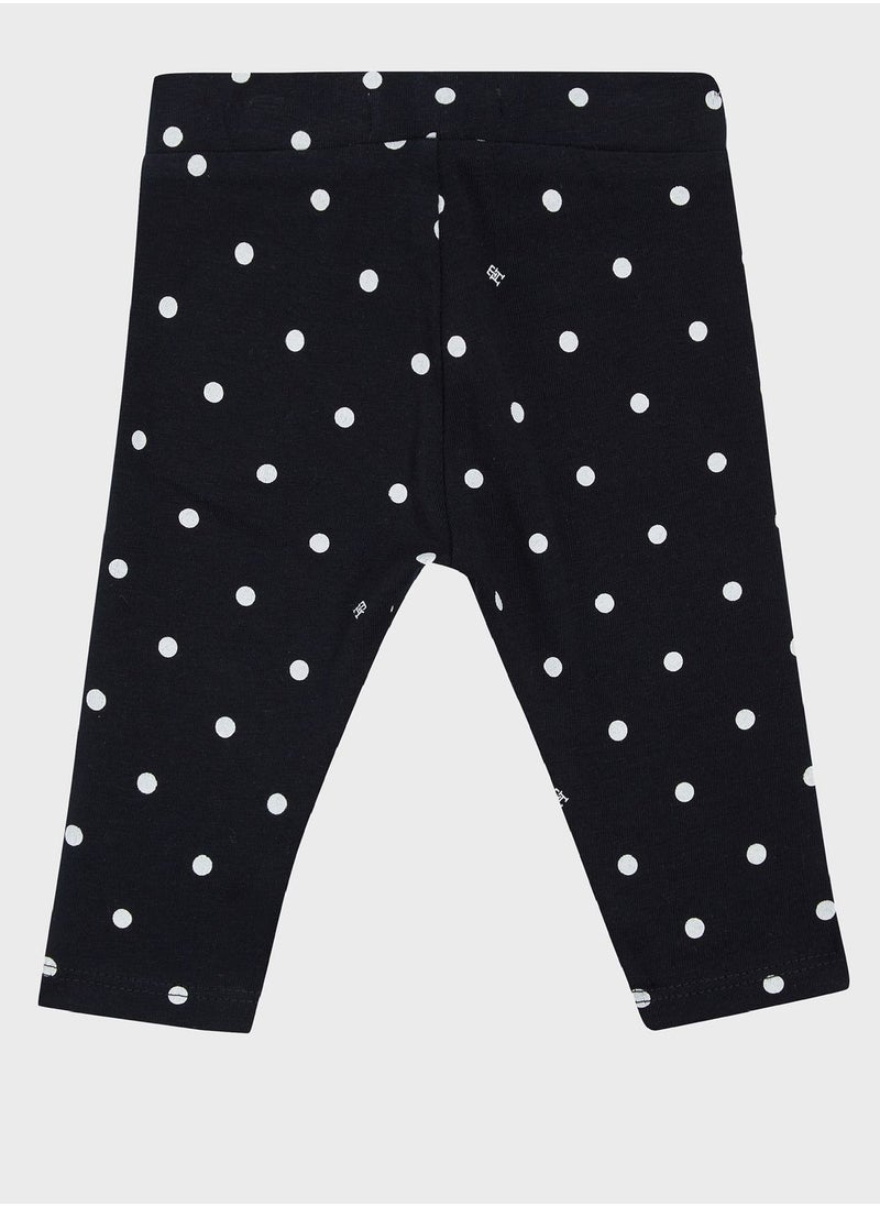 TOMMY HILFIGER - Infant Polka Dot Print Leggings - Image 1