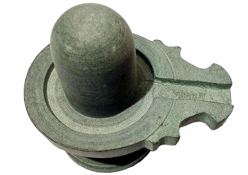 athizay Stone Shivling Statue Made up of Gorara Stone Handcrafted Shiva Lingam Available in Black and Grey in Different Sizes (12), Lord Shiva - Image 2