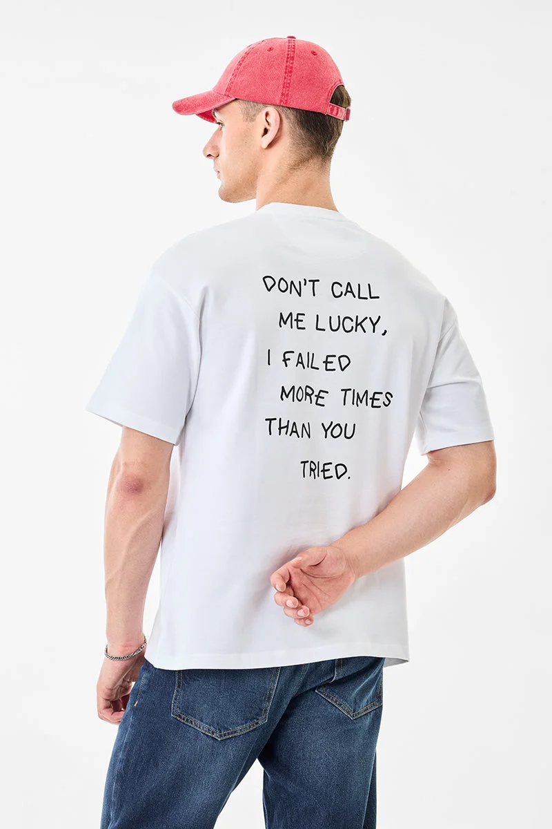 SNITCH تيشيرت بياقة مستديرة مطبوع مقاس كبير