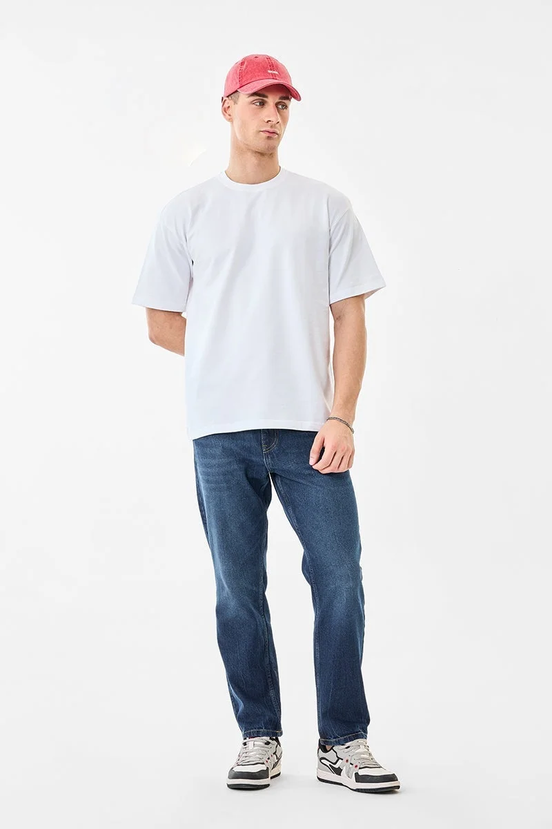SNITCH Oversized Printed Crew Neck T-Shirt