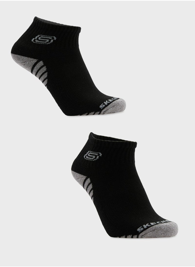 SKECHERS - 3 Pack Terry Qtr Crew Socks - Image 1
