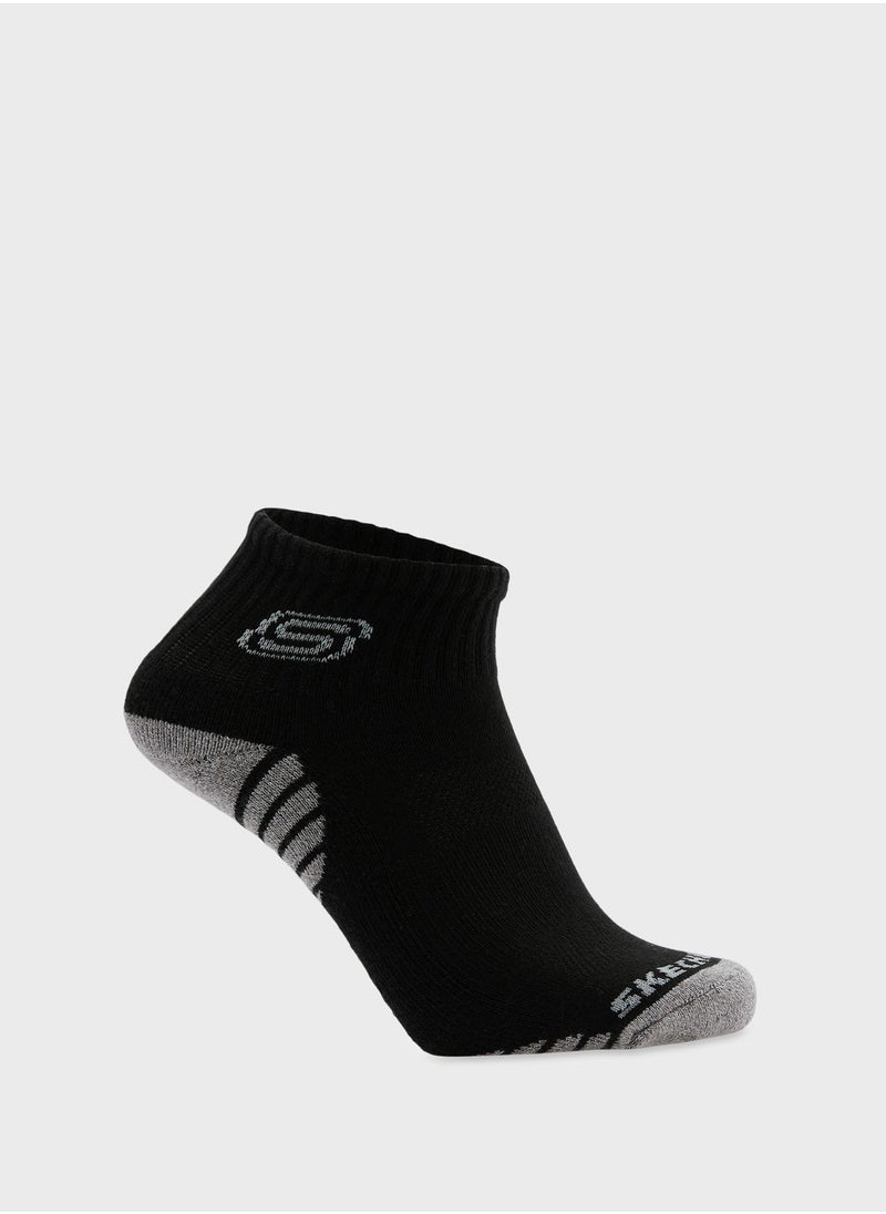 SKECHERS - 3 Pack Terry Qtr Crew Socks - Image 1