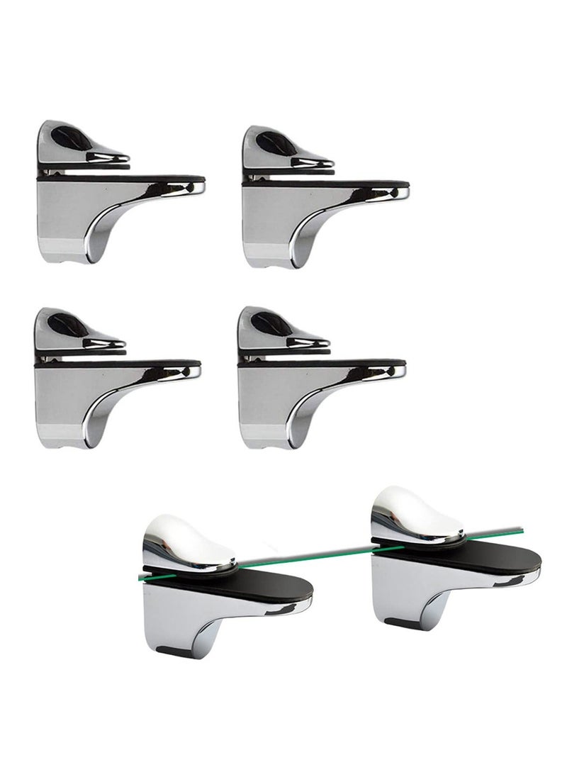 Generic 4Pcs Adjustable Glass Shelf Bracket for 3-20mm Thickness Shelf Glass Shelf Support  - Image 1