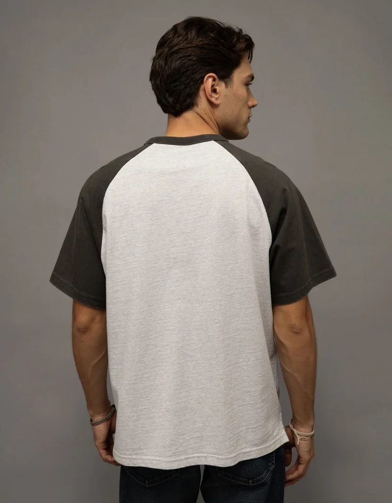 American Eagle AE Relaxed Heavyweight Raglan T-Shirt