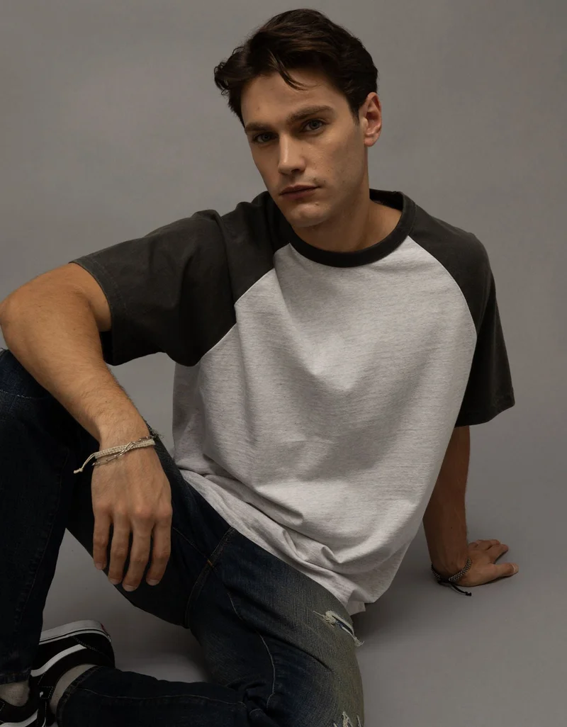 American Eagle AE Relaxed Heavyweight Raglan T-Shirt