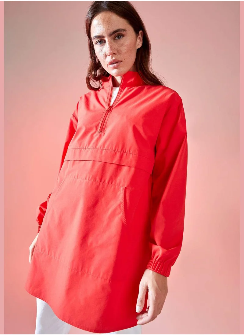 DeFacto Relaxed Fit Kangaroo Pocket Windbreaker