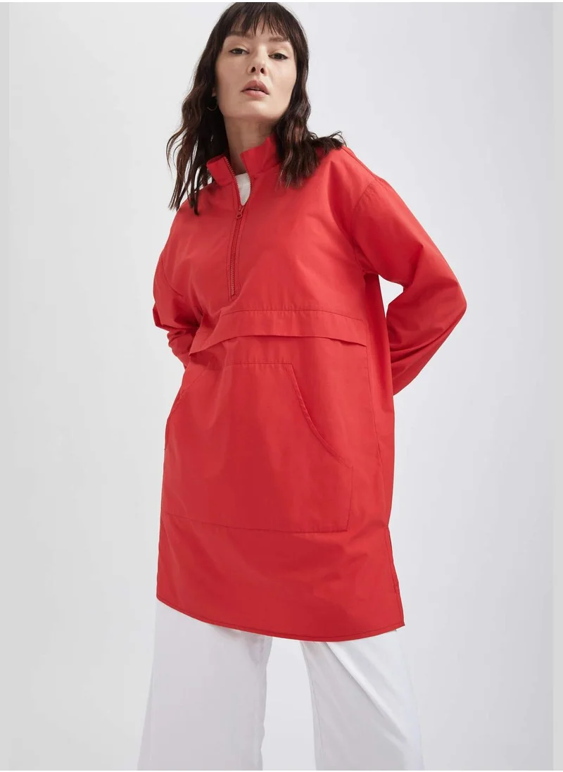 DeFacto Relaxed Fit Kangaroo Pocket Windbreaker