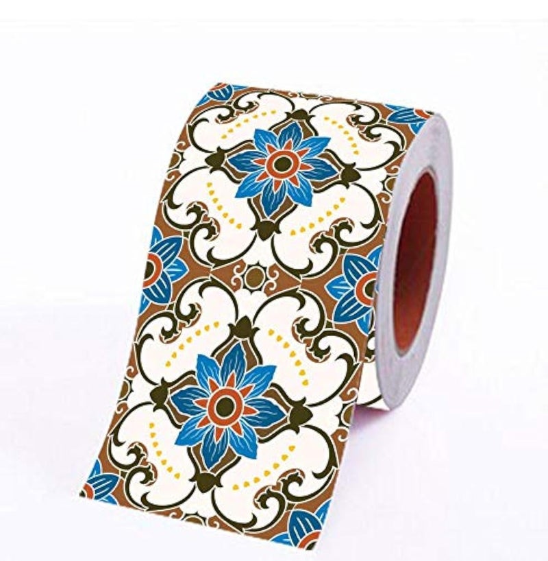 PAPER PLANE DESIGN Self Adhesive Wall Tile Peel and Stick for Kitchen, Wall Sticker (E) - Image 1