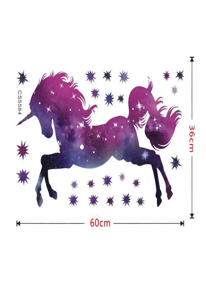 Bamsod Dream Unicorn Wall Stickers Kids Wall Decals Art for Girls Boys Bedroom,Home Decor 14''x23.6'' - Image 3
