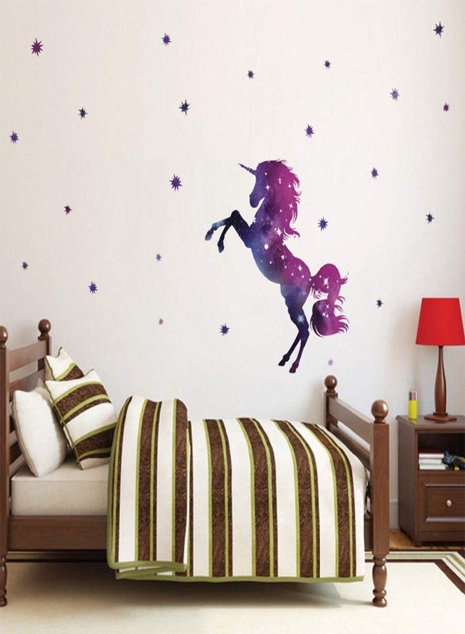 Bamsod Dream Unicorn Wall Stickers Kids Wall Decals Art for Girls Boys Bedroom,Home Decor 14''x23.6'' - Image 4