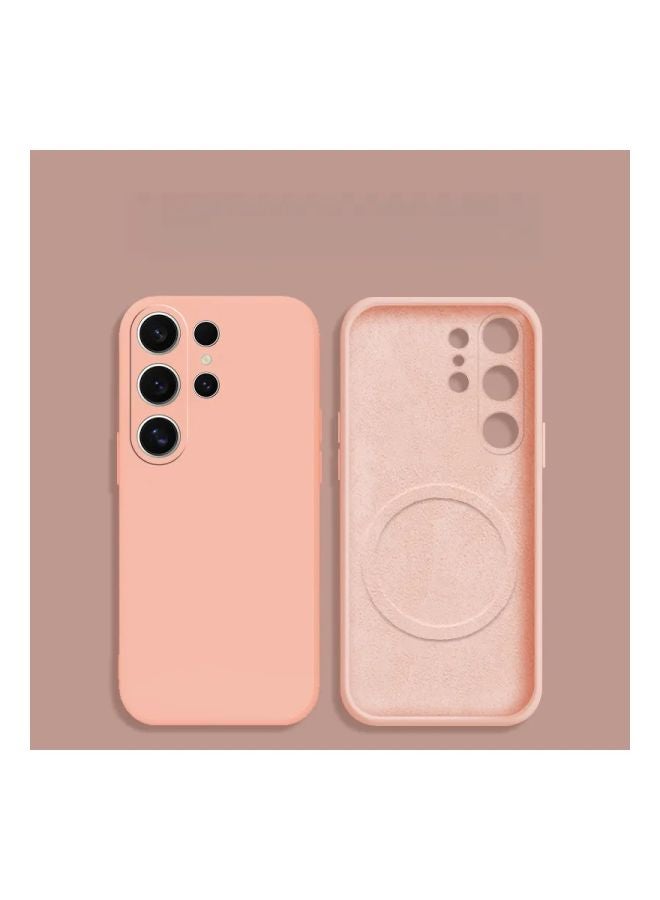 Premium Liquid Silicone MagSafe Magnetic Phone Case For Samsung Galaxy S25 Ultra, Soft Anti-Fingerprint Full Wrap Shockproof Protective Cover