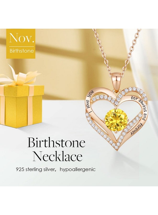 CDE Chrismas Gifts For Women, Forever Love Heart Necklaces For Women, Wedding Anniversary, Birthday Gift For Wife, S925 Silver Jewelry With Birthstone Pendant, Ideal Valentine'S Gifts For Her - Image 3