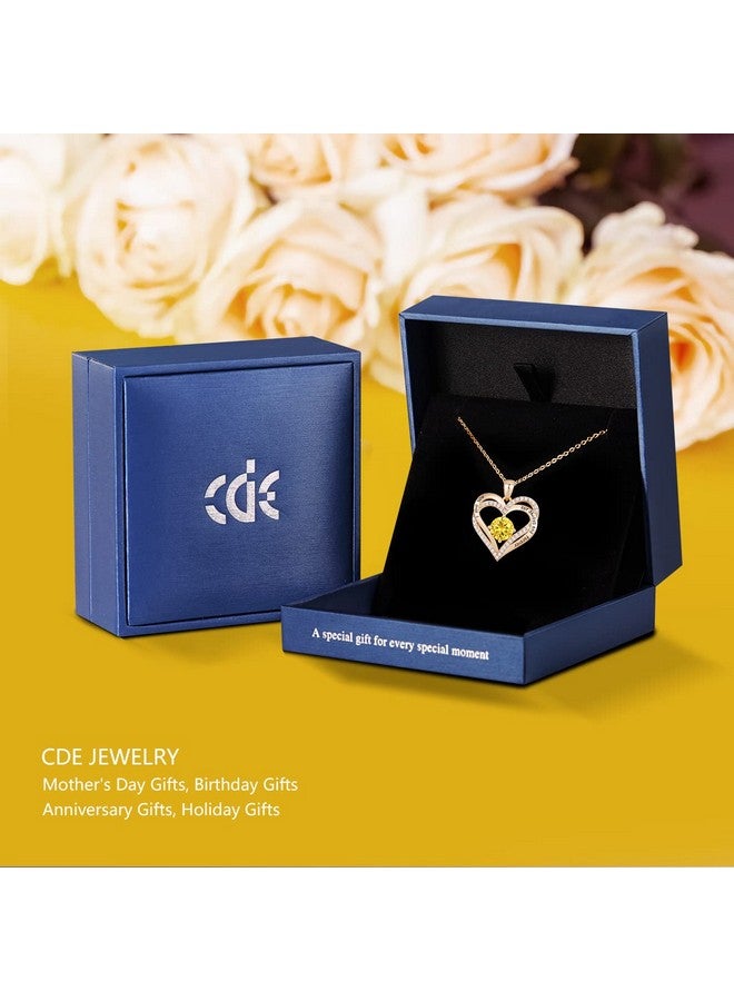 CDE Chrismas Gifts For Women, Forever Love Heart Necklaces For Women, Wedding Anniversary, Birthday Gift For Wife, S925 Silver Jewelry With Birthstone Pendant, Ideal Valentine'S Gifts For Her - Image 4