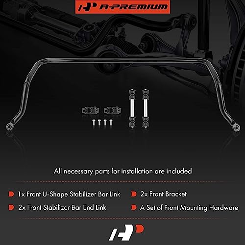 A-Premium [29mm] Front Suspension Stabilizer Bar Link Kit, with Sway Bar End Link & Bracket Compatible with Chevrolet & GMC Van - 1996-2002 - Express 1500 2500 3500 & Savana 1500 2500 3500 - Image 2