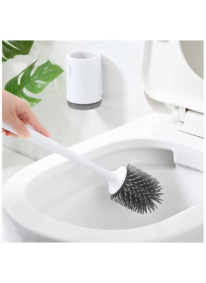 ecoco ecoco Silicone Toilet Brush Set and Durable Holder - 1 Piece  - Image 2