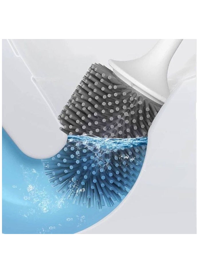 ecoco ecoco Silicone Toilet Brush Set and Durable Holder - 1 Piece  - Image 3