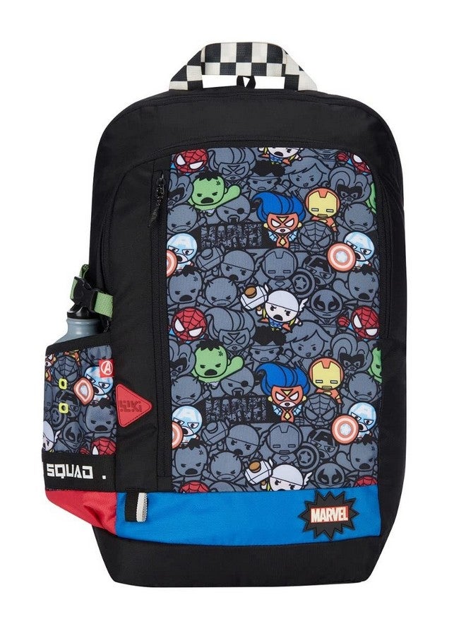 WILDCRAFT Wildcraft Wiki Squad 1 Marvel School Backpack Kawai Black (13002) - Image 1