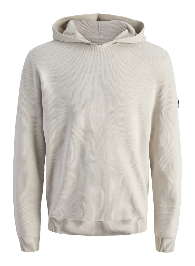 جاك اند جونز Knitted Pullover Hoodie