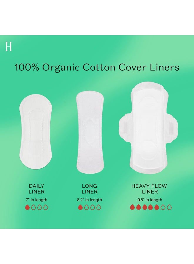 the Honey Pot company Non-Herbal Everyday Panty Liners for Women - Organic Cotton Cover & Ultra-Absorbent Pulp Core - Sanitary Pads - Feminine Care - FSA & HSA Eligible - 30 ct - Image 4