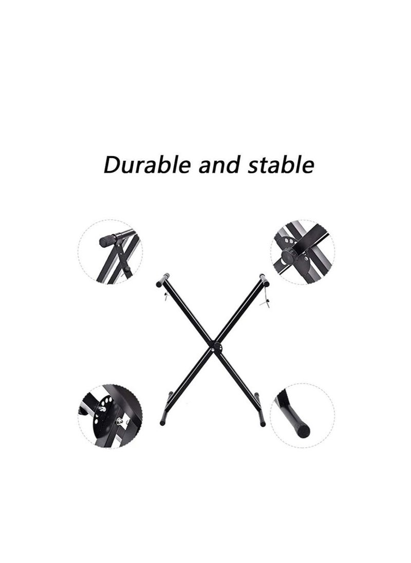 Generic - Piano Stand, X-Shaped Keyboard Stand, 7 Positions Adjustable Metal Keyboard Stand for Keyboard Instruments - Image 1