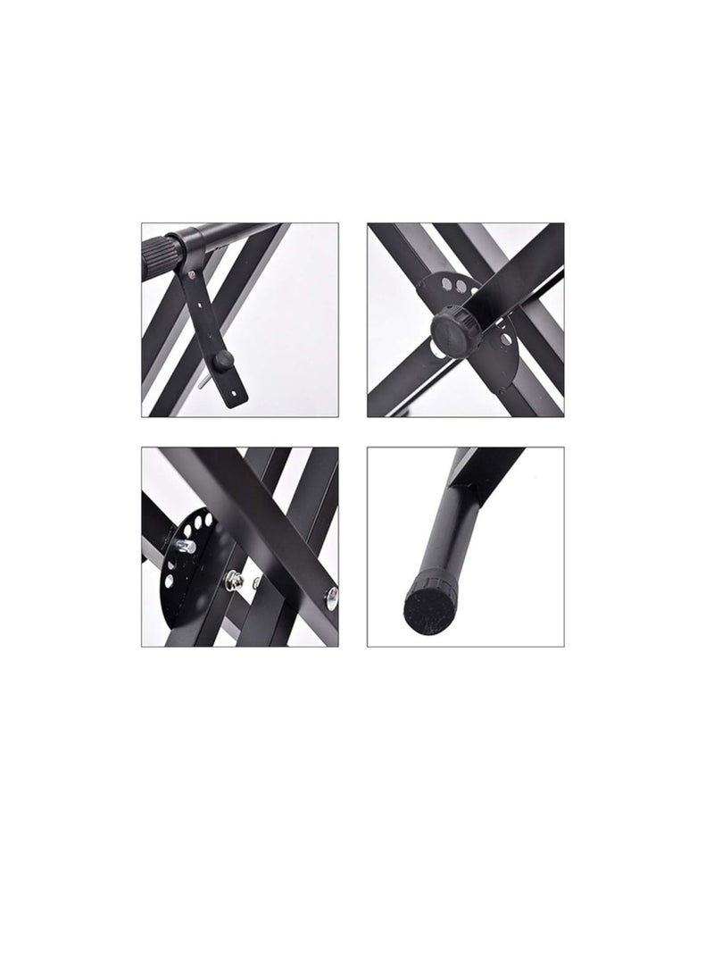 Generic - Piano Stand, X-Shaped Keyboard Stand, 7 Positions Adjustable Metal Keyboard Stand for Keyboard Instruments - Image 1