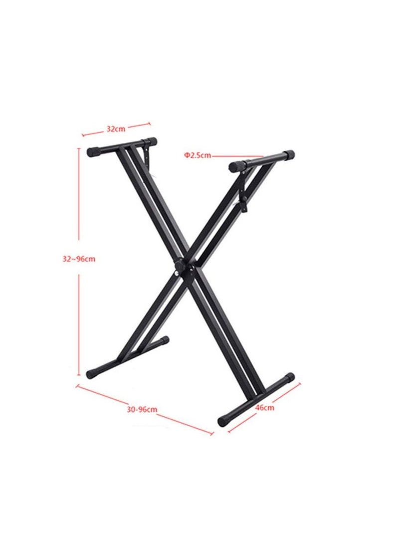 Generic - Piano Stand, X-Shaped Keyboard Stand, 7 Positions Adjustable Metal Keyboard Stand for Keyboard Instruments - Image 1