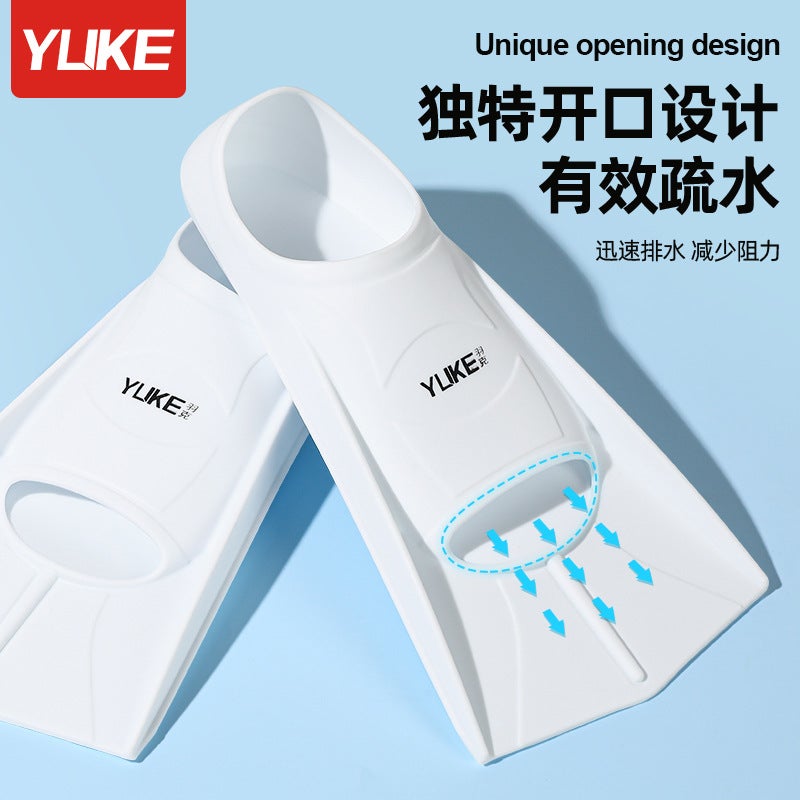 Factory Swimming Flippers Silicone Short Flippers Freestyle Children Adult Diving Frog Shoes Men And Women Professional Equipment - Image 5